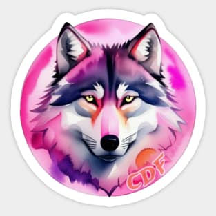 L Wolf Sticker